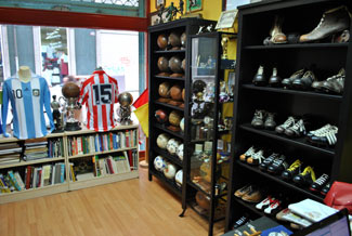 Interior tienda Memorafootball