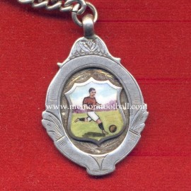 British football medal with silver chain, 1913