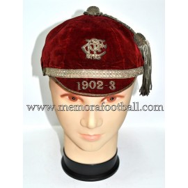 1902-3 P.R.F.C Velvet Rugby / Football cap