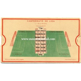 Spanish League 1ª Division 1944-1945 football calendar