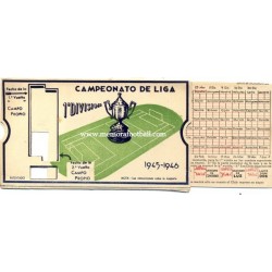 Spanish League 1ª Division 1945-1946 football calendar