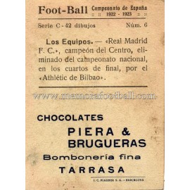 "Real Madrid FC" 1922-1923 card