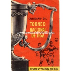 Spanish League 1ª & 2º Division 1957-1958 publicity football calendar