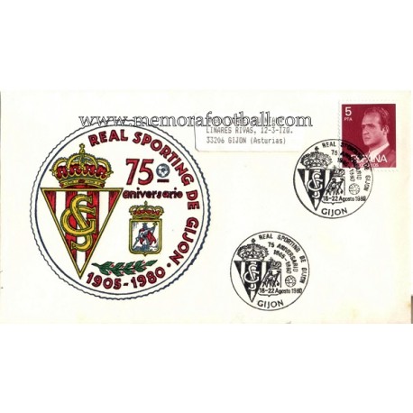 Sobre 75 Aniversario Sporting de Gijón 1905-1980