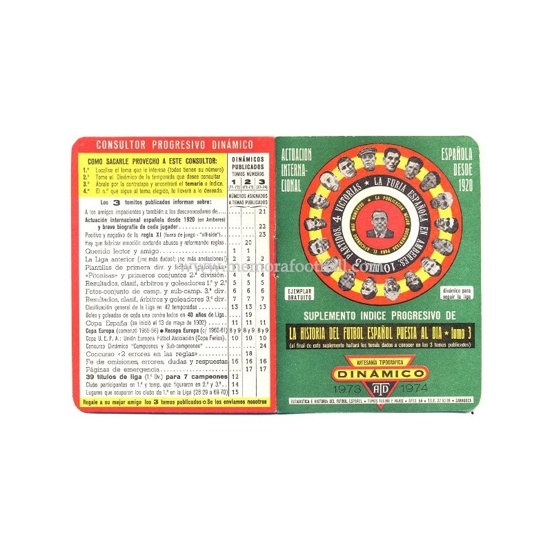 Spanish League 1ª Division 19731974 football calendar