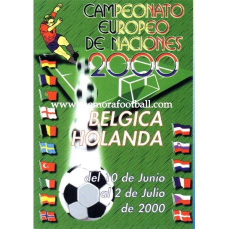 Spanish publicity football calendar Euro 2000