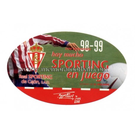 Pegatina del Sporting de Gijon 98-99