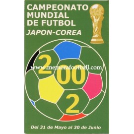 Spanish publicity football calendar FIFA World Cup 2002	Korea & Japan