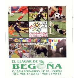 Spanish publicity football calendar UEFA Euro 2012