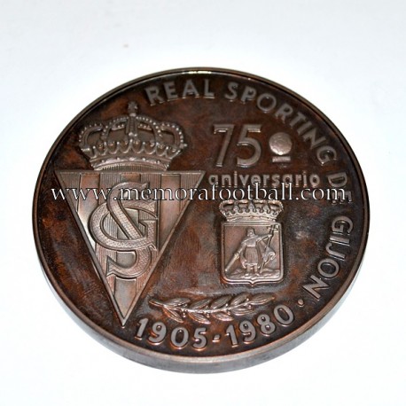 Medalla del 75 Aniversario Real Sporting de Gijón 1905-1980 Medalla del 75 Aniversario Real Sporting de Gijón 1905-1980