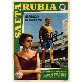ALFREDO DI STEFANO "Saeta Rubia" (1956) signed cinema hand programme