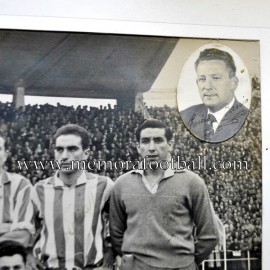 Fotografía enmarcada del Real Gijón 1951-52 firmada