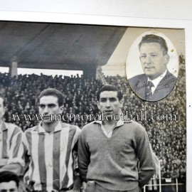 Real Gijón 1951-52 signed and framed