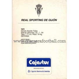 "TATI" Sporting de Gijón 1980s card