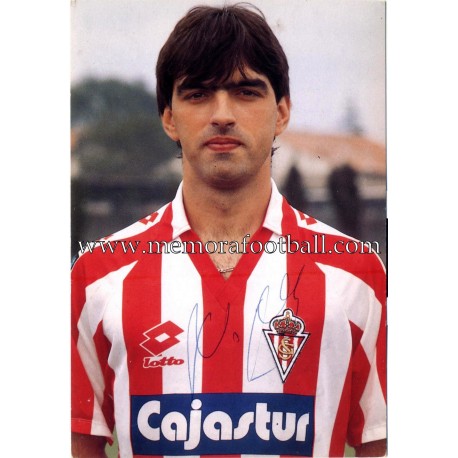 "IORDANOV" Sporting de Gijón 1990s card