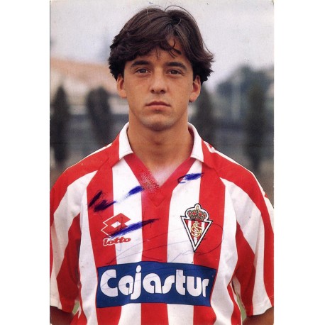 "IVÁN IGLESIAS" Sporting de Gijón 1990s card