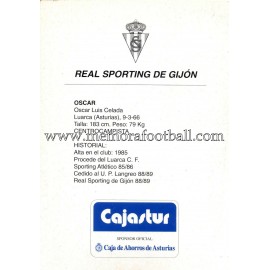 "OSCAR" Sporting de Gijón 1990s card