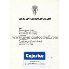"TATI" Sporting de Gijón 1990s card