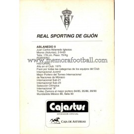 "ABLANEDO" Sporting de Gijón 1990s card