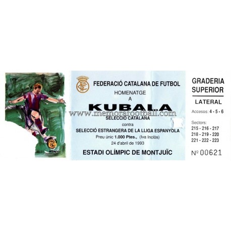 "Homenaje a Kubala" 24/04/1993