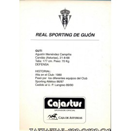Tarjeta Publicitaria de "GUTI" 1990s 