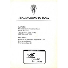 Tarjeta Publicitaria de "CASTAÑO" 1990s 