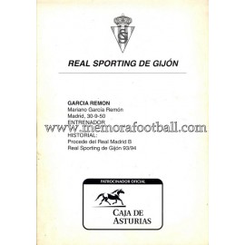 "GARCÍA REMÓN" Sporting de Gijón 1990s card