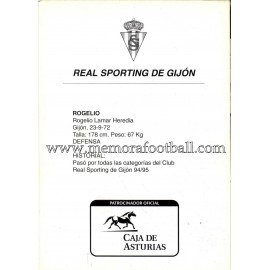 "ROGELIO" Sporting de Gijón 1990s card