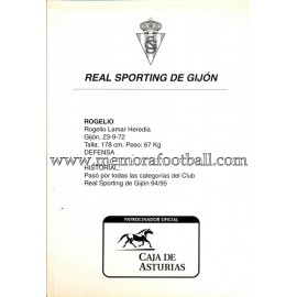 "ROGELIO" Sporting de Gijón 1990s card