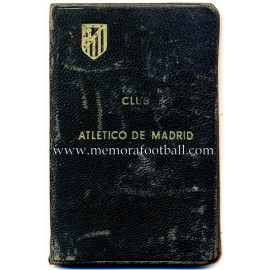 Carnet de socio Atlético de Madrid de José María Gutierrez del Castillo, 1940