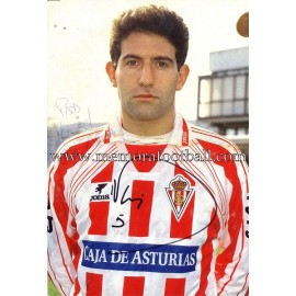 "HUGO PÉREZ" Sporting de Gijón 1990s card