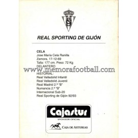 "CELA" Sporting de Gijón 1990s card