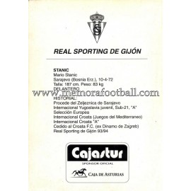 "STANIC" Sporting de Gijón 1990s card