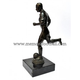 A spelter figure of a footballer 1920-30 Germany 