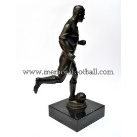 A spelter figure of a footballer 1920-30 Germany 