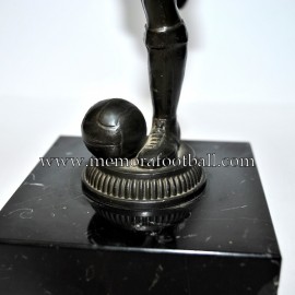 A spelter figure of a footballer 1920-30 Germany 