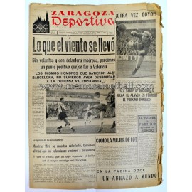 "ZARAGOZA DEPORTIVA" Spanish Magazine, december 3, 1956