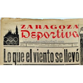 "ZARAGOZA DEPORTIVA" Spanish Magazine, december 3, 1956