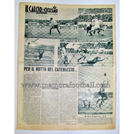 "EL CALCIO ILLUSTRATO"  Italian Magazine, October 11, 1956