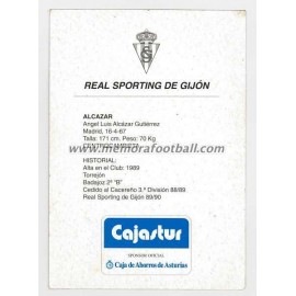 "ALCAZAR" Sporting de Gijón 1990s card