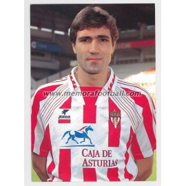 "JULIO SALINAS" Sporting de Gijón 1990s card