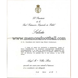 Real Federación Española de Futbol 16-03-1989 document