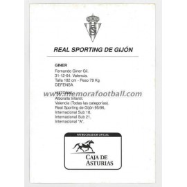 "GINER" Sporting de Gijón 1990s