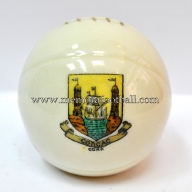 Crested china model of Football (CORK)