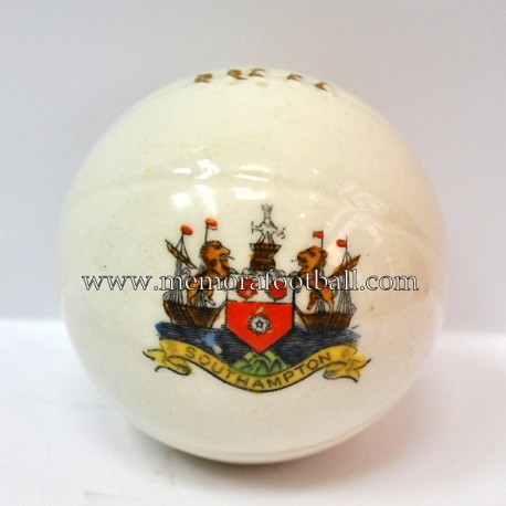 Crested china model of Football (SOUTHAMPTON)