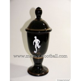 Vase with footballer. Germany 1940-50