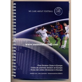 UEFA Clubes de 1ª División de Europa 2009/2010, Informe oficial