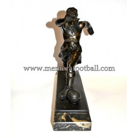 A spelter figure of a footballer 1920-30 Germany 