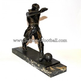 A spelter figure of a footballer 1920-30 Germany 