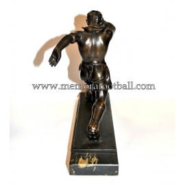 A spelter figure of a footballer 1920-30 Germany 